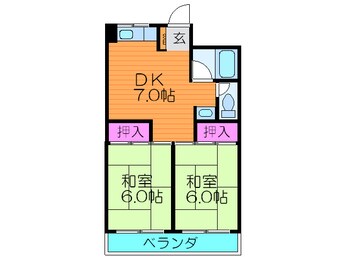 間取図 野崎コ－ポ