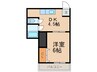大石マンション 1DKの間取り