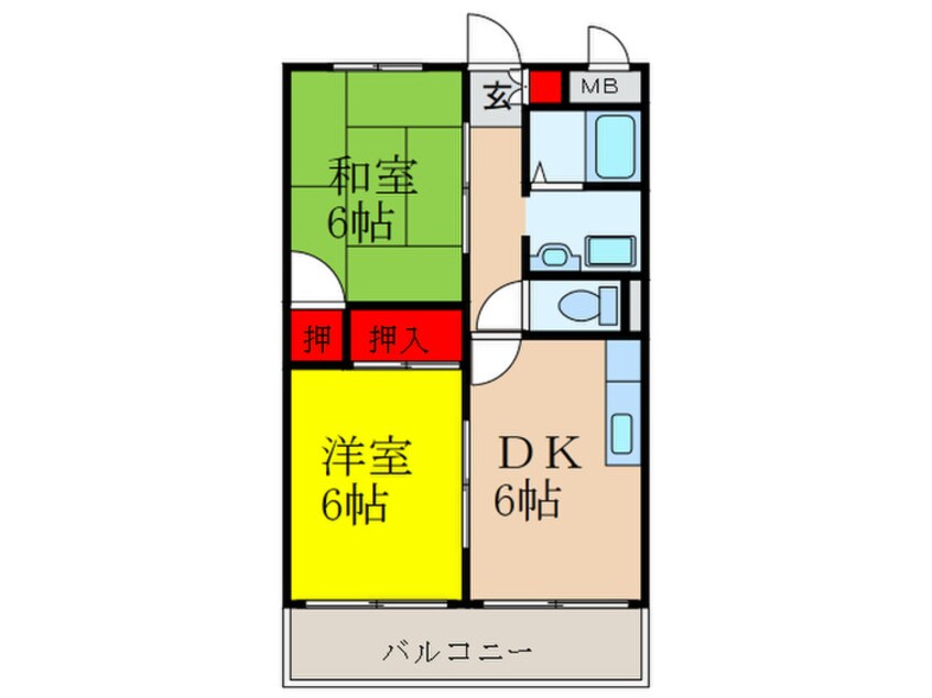 間取図 コーポラス吉田