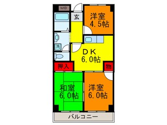 間取図 エクセル上小阪