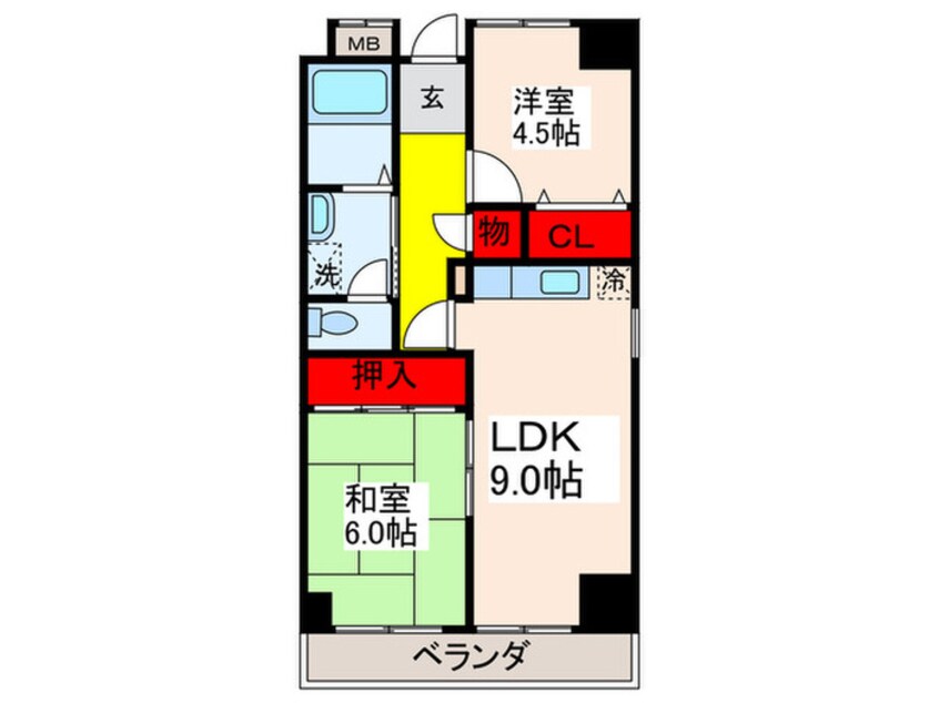 間取図 エクセル上小阪