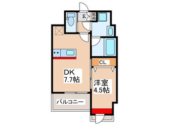 間取図 プレジオ難波ＡＳＩＡＮ