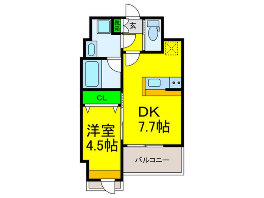 間取図 プレジオ難波ＡＳＩＡＮ