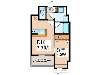 間取図 プレジオ難波ＡＳＩＡＮ