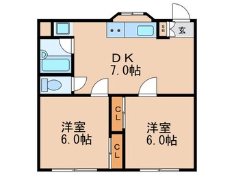 間取図 エレガンス　5