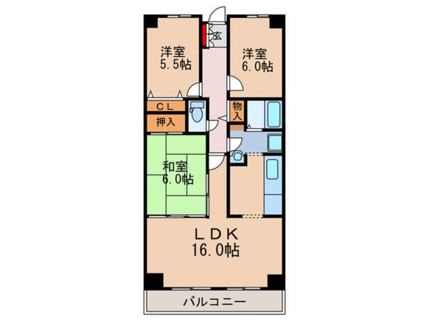 間取図 PHOENIX COURT交野Ⅱ南棟