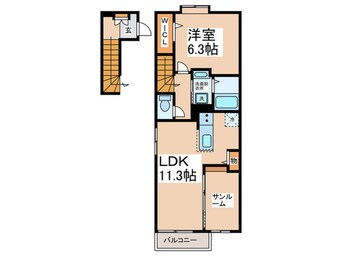 間取図 仮）マイコート　Ｈａｒｕ