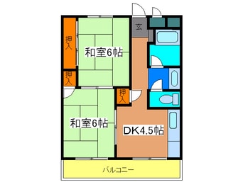 間取図 ﾏﾙﾋﾞｼﾏﾝｼｮﾝ天満