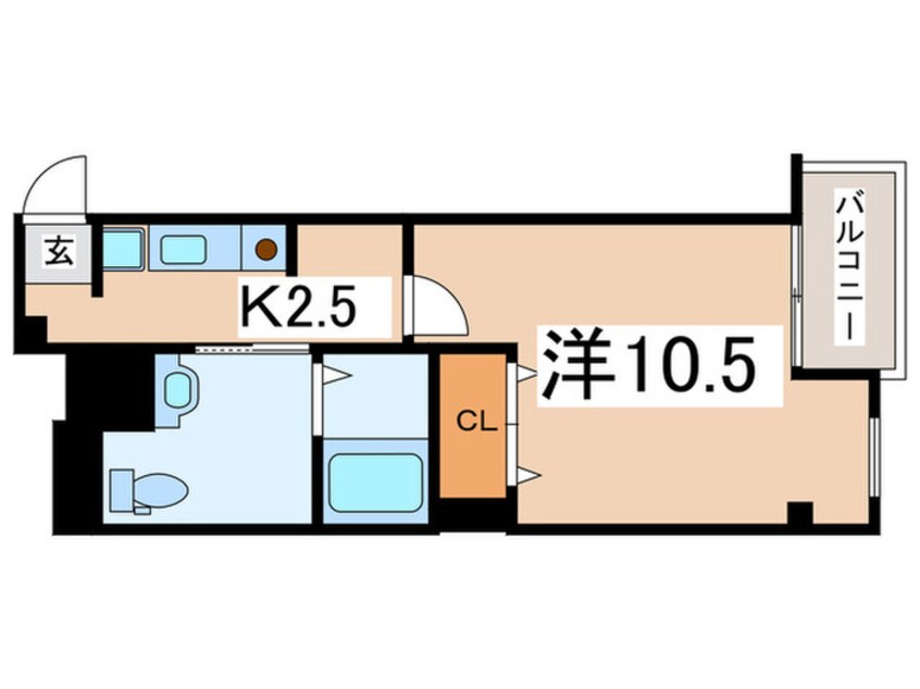 間取図 パラ－ド天王寺