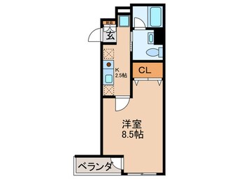 間取図 パラ－ド天王寺