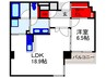 magnifique北桜塚 1LDKの間取り