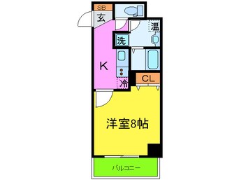 間取図 アドバンス三宮Ⅱライズ(601)