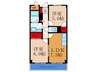久光マンション 2LDKの間取り