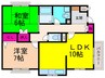 カルム曽根 2LDKの間取り