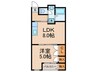 光南荘マンション 1LDKの間取り