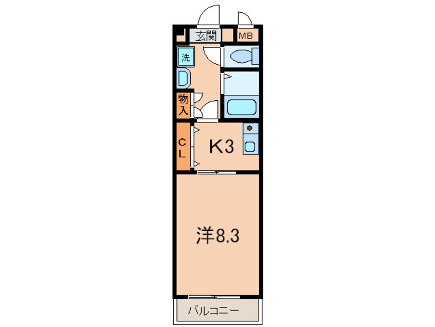 間取図 ルミエ－ル千僧