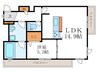 ROMAN　BEL　AIR 1LDKの間取り