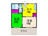 メイプルハイム大塚 2DKの間取り