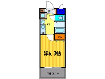 間取図 プレサンス京都駅前千都(502)