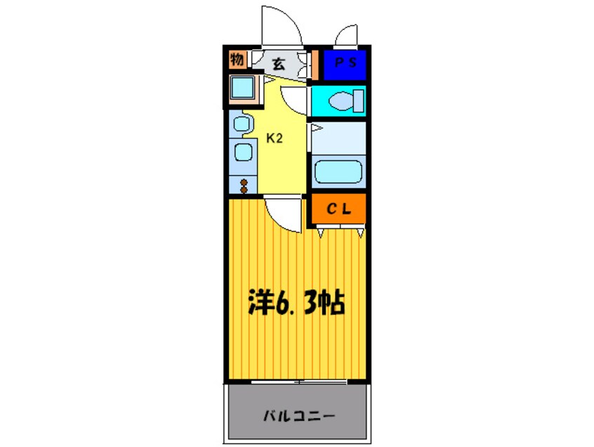 間取図 プレサンス京都駅前千都(502)