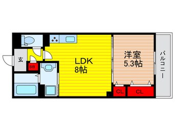 間取図 クリエオーレ大池町Ⅰ