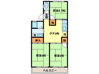 間取図 ハイツ二色