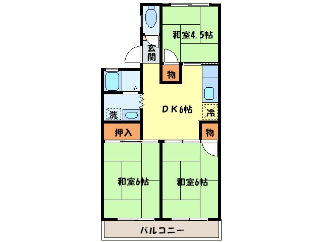 間取り図 ハイツ二色