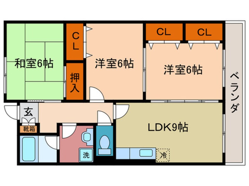 間取図 リンピア彦