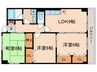 リンピア彦 3LDKの間取り