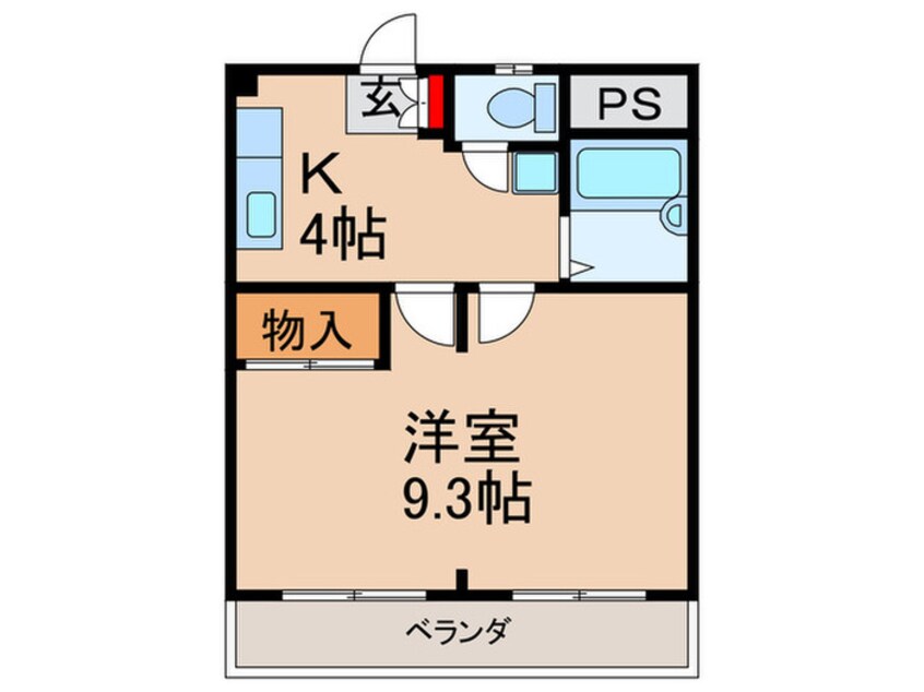 間取図 Ｍプラザ津田駅前七番館