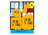 Ｍプラザ津田駅前七番館 2Kの間取り