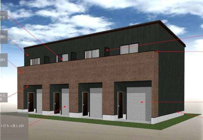 完成予想図 EAST GARAGE PLACE