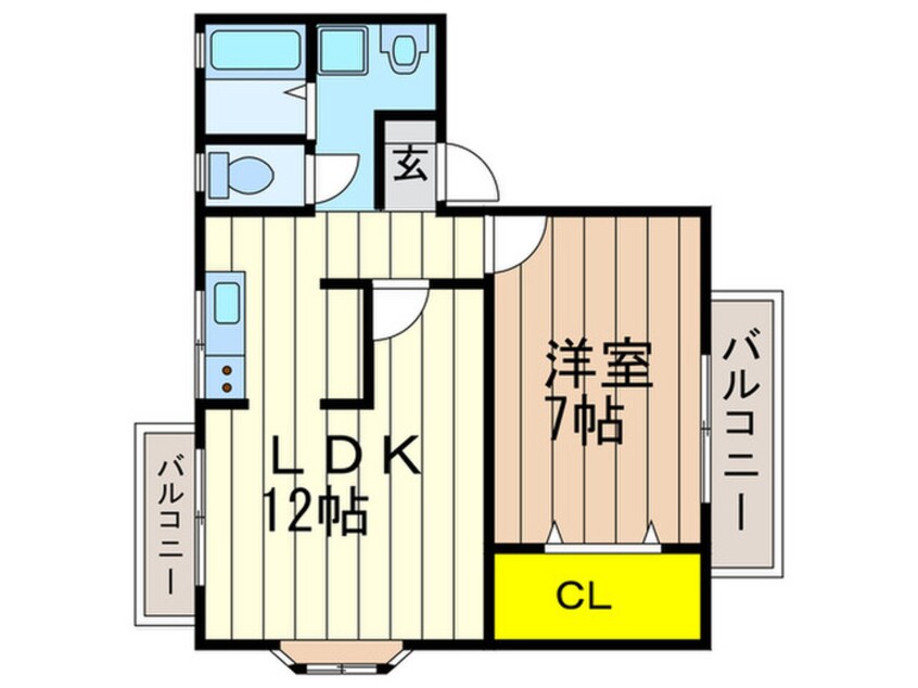 間取図 グリーンパーク楠葉　B棟