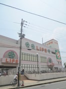 ライフ　花園(スーパー)まで800m メゾンプリマベーラ