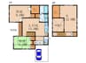 竹鼻四丁野町貸家 2LDK+Sの間取り