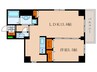 エリタージュ新町 1LDKの間取り