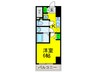 ｴｽﾃﾑｺｰﾄ心斎橋central(1405) 1Kの間取り
