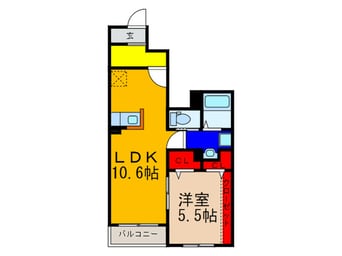 間取図 コンフォ－ル・ドミ－ル