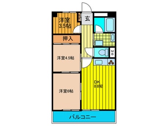 間取図 メロディハイム守口Ｄ棟(840)