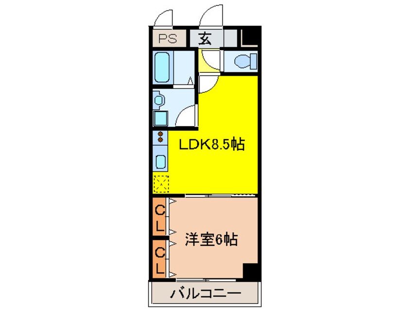 間取図 ラ・ポ－エあき