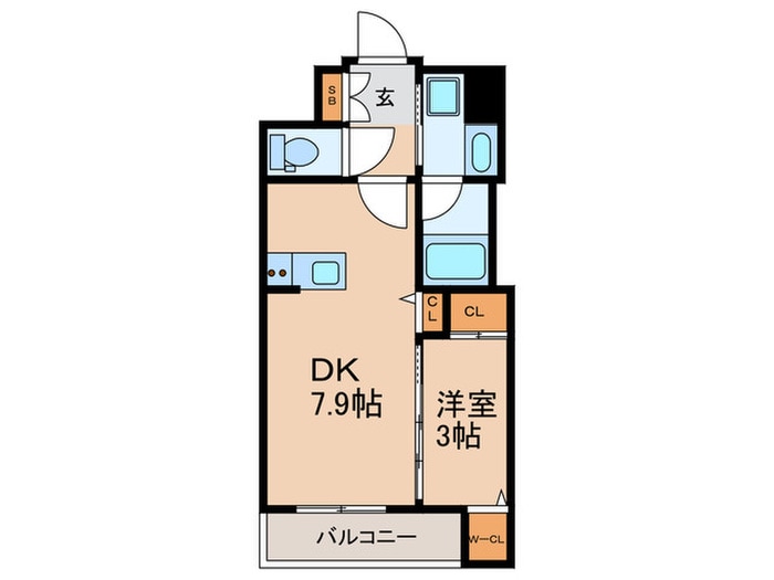 間取り図 コンフォリア・リヴ北浜高麗橋