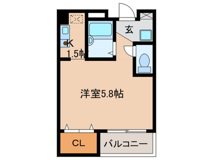 間取図 オ－キッドコ－ト天神橋