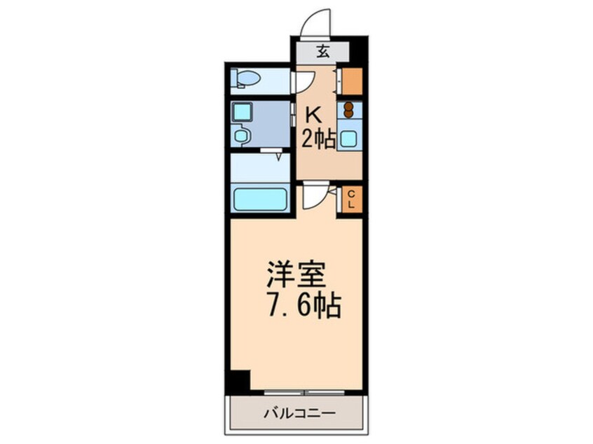 間取図 プレジ－ル灘