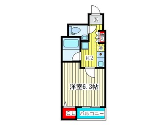 間取図 アランフェス京橋