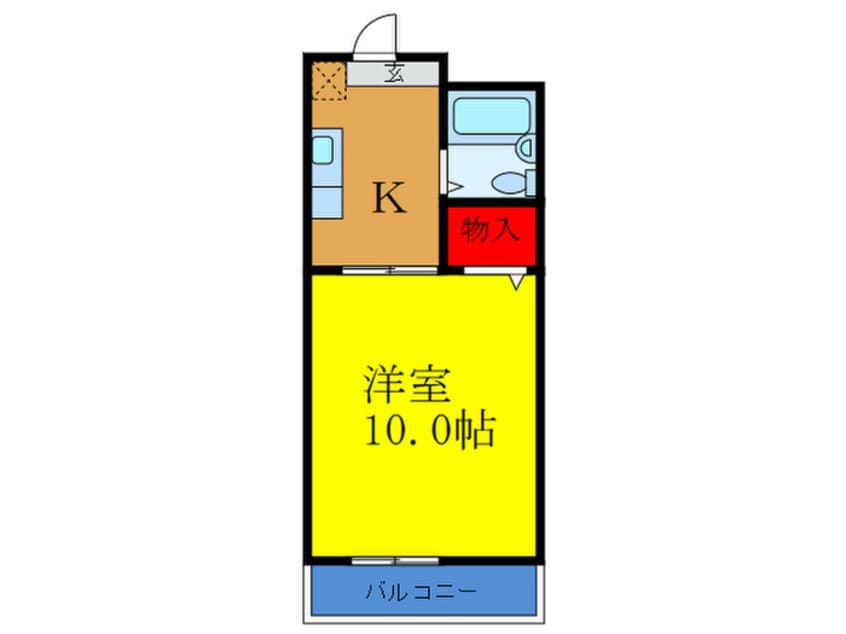 間取図 ｺｽﾓﾏﾝｼｮﾝ