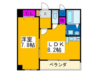 間取図 エレ・ギャラント住吉