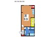Ｖilla　ＳＡＴＳＵＫＩ 1Rの間取り