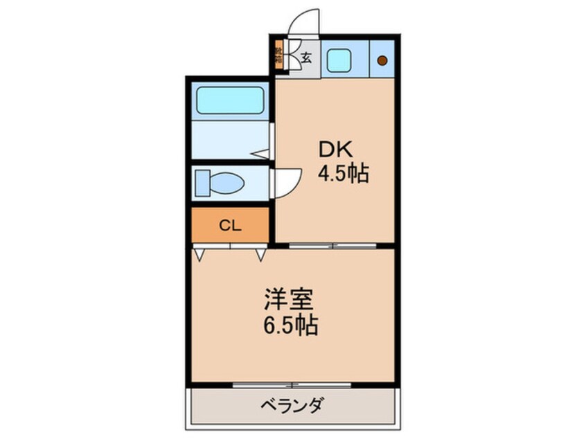 間取図 カルム湯里