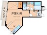 ソレイユ西山 1Rの間取り