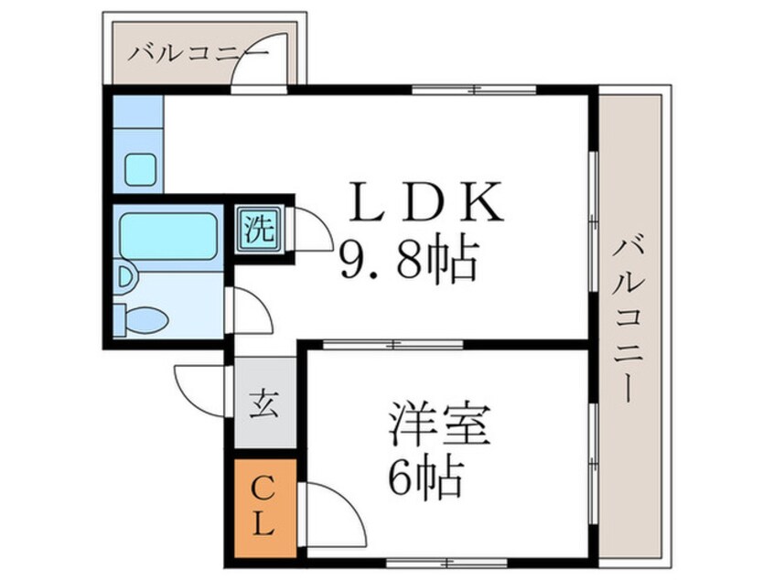 間取図 リビエ－ル杉浦